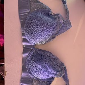light blue laced bra